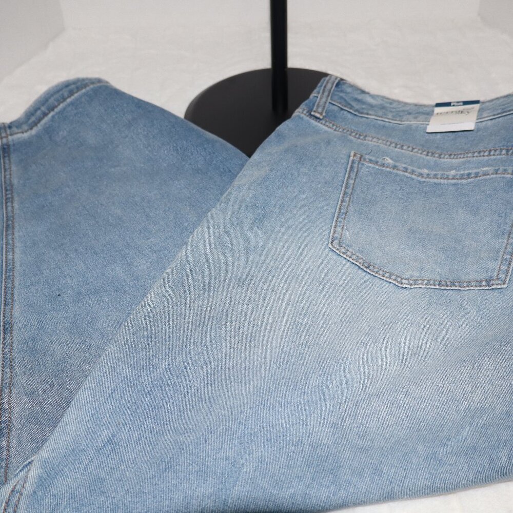 Womens Terra and Sky Denim Jeans-Size 22W-Flare Wide Leg